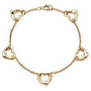 Tiffany&Co Elsa Peretti® Open Heart Bracelet 18k